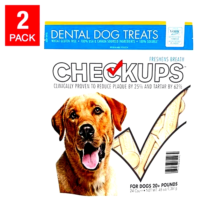 checkups dental dog treats vs greenies