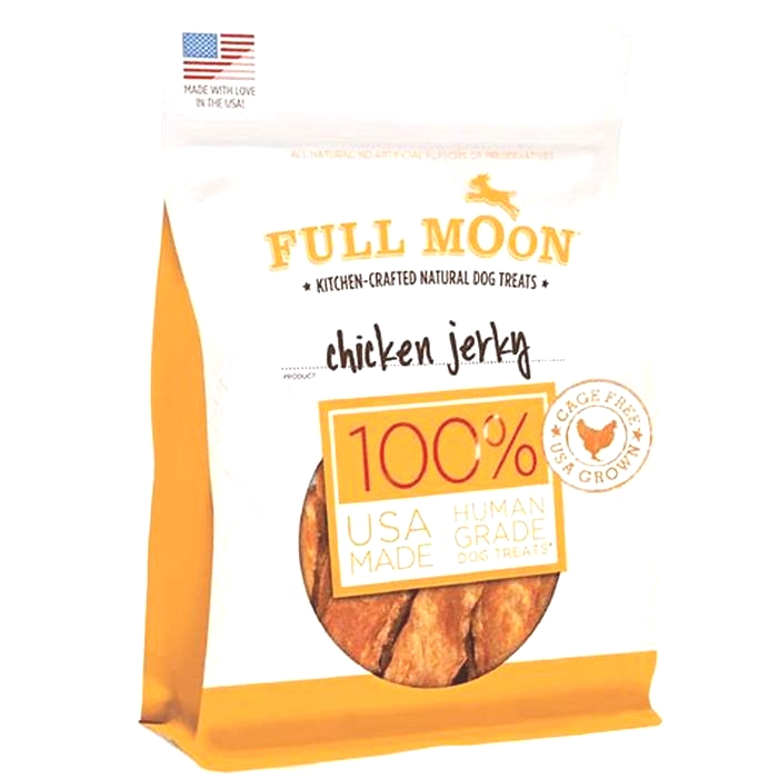 full moon chicken jerky human grade dog treats