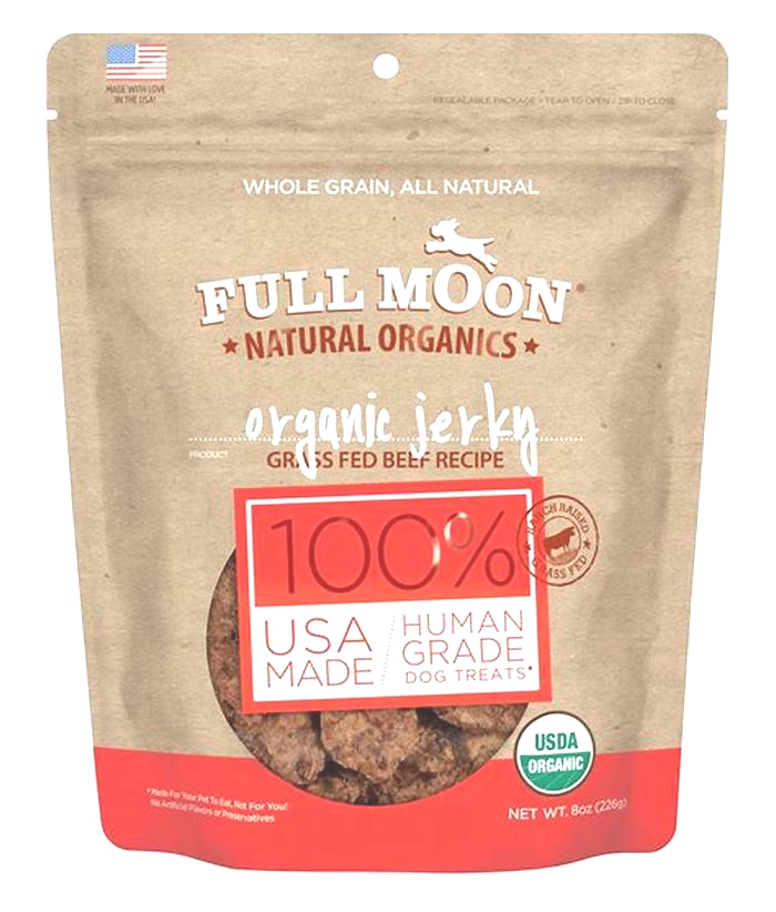 full moon organic beef jerky dog treats