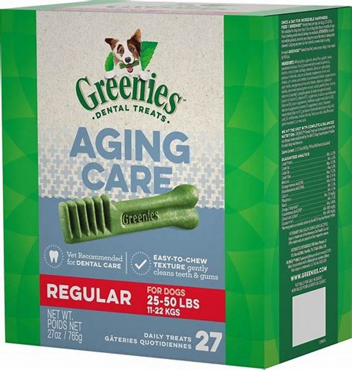 greenies aging care dental dog treats