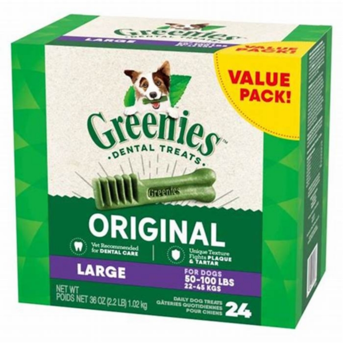 greenies large dental dog treats 24 count