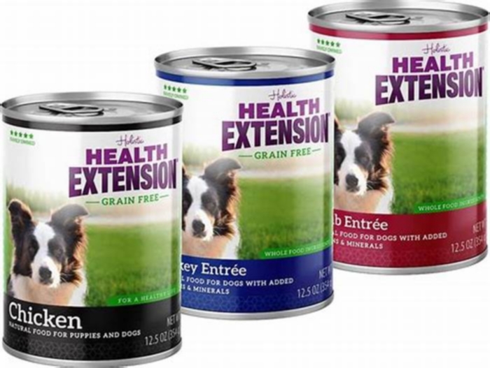 health extension canned dog food