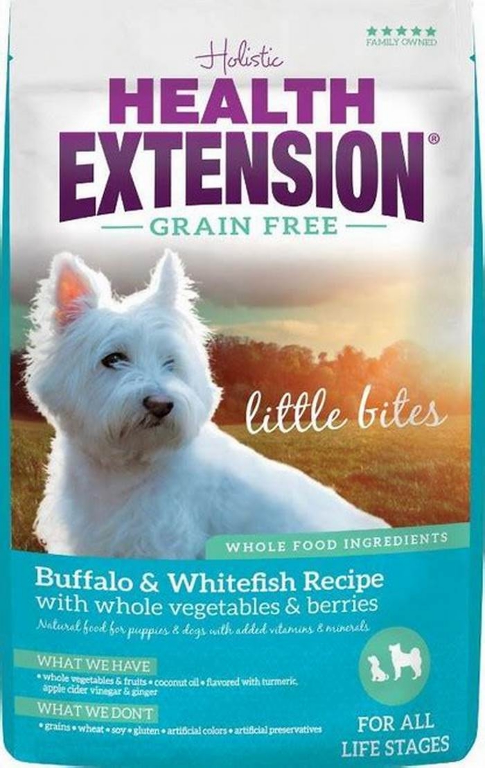 health extension grain free buffalo whitefish recipe dry dog food