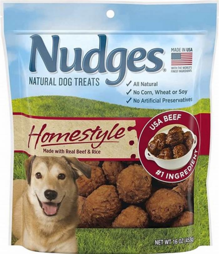 nudges dog treats website