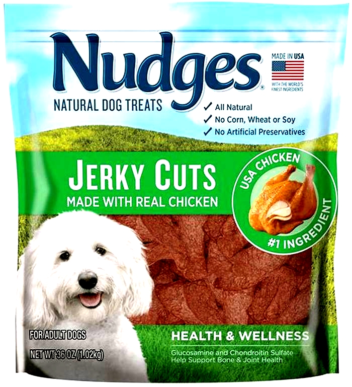 nudges dog treats