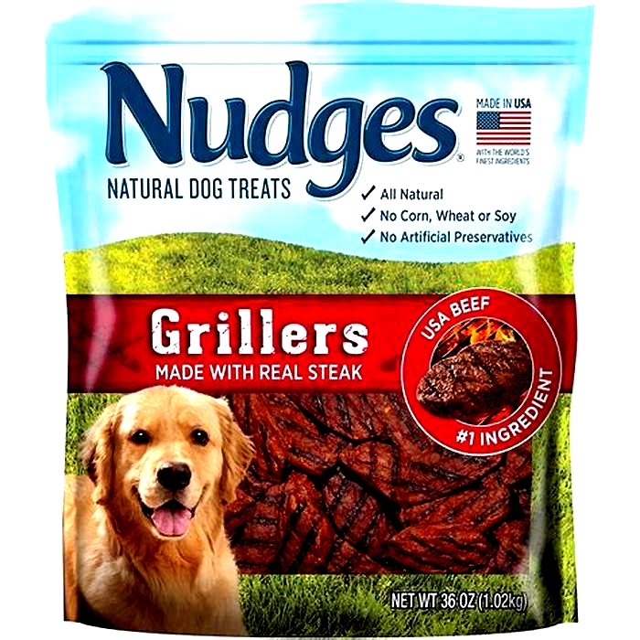 nudges natural dog treats grillers made with real steak